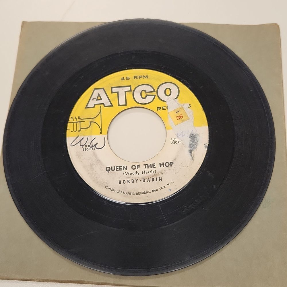 Bobby Darin Lost Love Queen of the Hop 45 RPM Vinyl Record